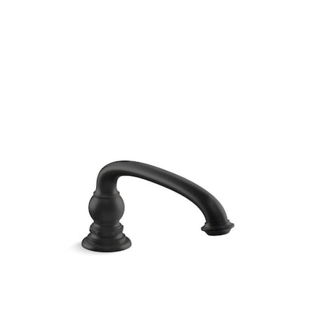 Kohler 72778-BL Artifacts DecMount Bath Spout with Arc Design, Matte Black